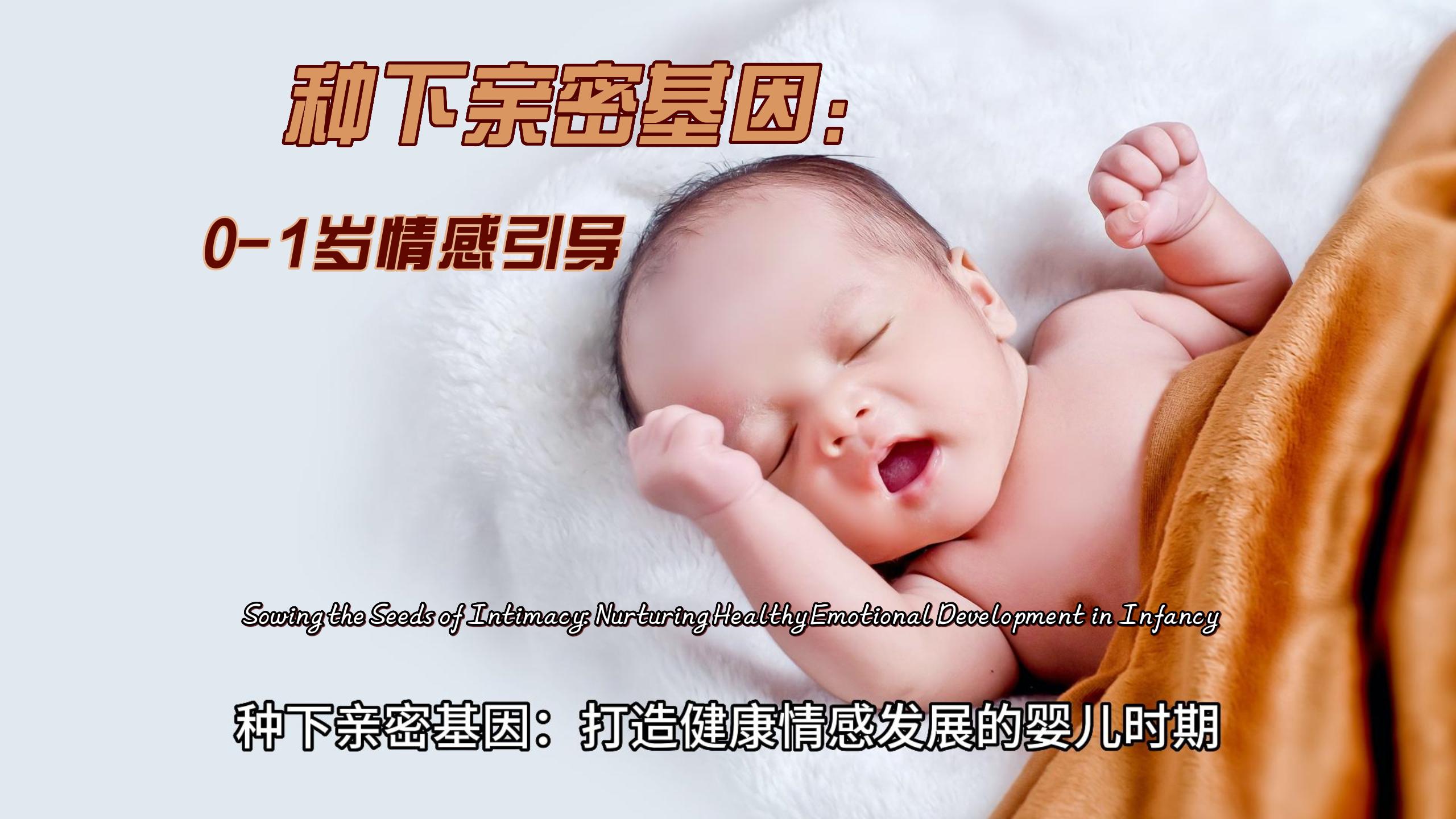 Cover Image for 种下亲密基因：打造健康情感发展的婴儿时期